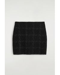 COS - Sparkly Bouclé-Knit Mini Skirt - Lyst