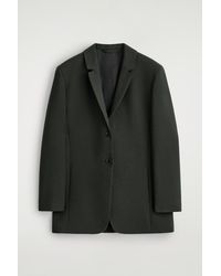 COS - Longline Wool-Blend Blazer - Lyst