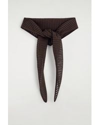 COS - Pointelle-Knit Triangle Scarf - Lyst