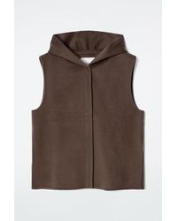 COS Teddy Hooded Hybrid Vest in Natural | Lyst COS Teddy Hooded Hybrid Vest in Natural | Lyst