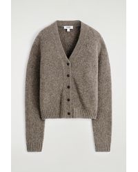 COS - Cropped Alpaca-Blend Cardigan - Lyst
