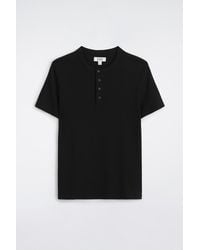 COS - Slim-Fit Ribbed Henley T-Shirt - Lyst