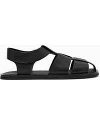 COS - Leather Fisherman Sandals - Lyst