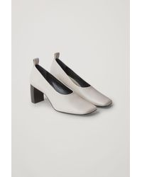 cos chunky heel pumps