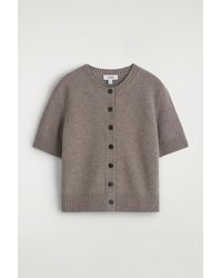 COS - Merino Wool Short-Sleveled Cardigan - Lyst