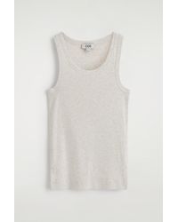 COS - Ribbed Cotton Tank Top - Lyst
