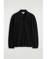 COS - Knitted Linen-Merino Shirt - Lyst