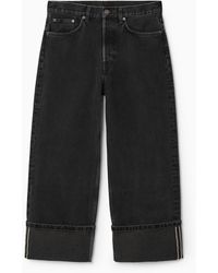 COS - Facade Jeans Mit Umschlag - Gerades Bein - Lyst