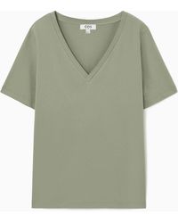 COS - 24/7 V-neck T-shirt - Lyst