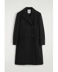 COS - Tailored Double-Breasted Wool Long Coat - Lyst