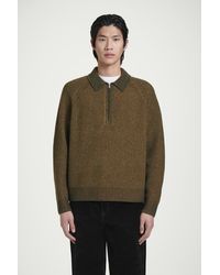 COS - Pullover Aus Merinowoll-Yak-Mix Mit Kragen - Lyst
