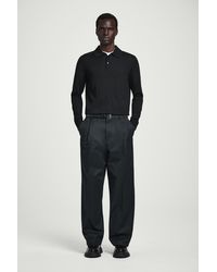 COS - Lockere Baumwollhose Mit Geradem Bein - Lyst