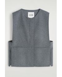 COS - Double-Faced Wool Hybrid Vest - Lyst