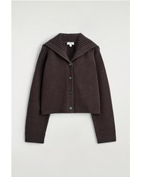 COS - Sailor-Collar Wool Cardigan - Lyst
