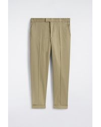 COS - Linen-Cotton Slim-Fit Straight-Leg Trousers - Lyst
