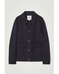 COS - Wolljacke Aus Doubleface-material - Lyst
