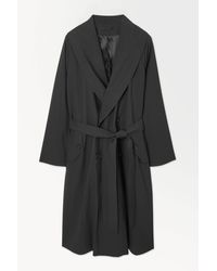 COS - The Technical Wool-blend Trench Coat - Lyst
