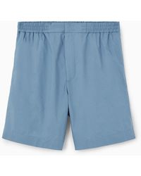 COS - Elasticated Cotton Shorts - Lyst