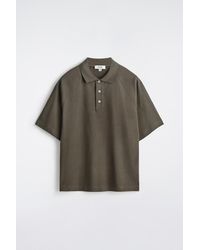 COS - Relaxed Cotton-Linen Polo Shirt - Lyst