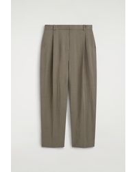 COS - Fluid Pleated Straight-Leg Pants - Lyst