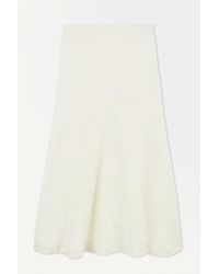 COS - The Flared Silk Skirt - Lyst