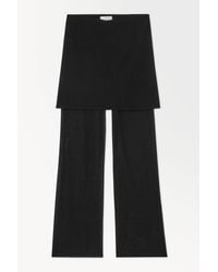 COS - The Layered Knitted Trousers - Lyst