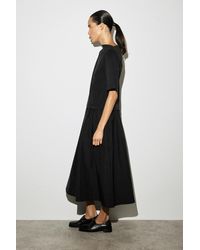 cos asymmetric paneled denim midi dress Petal and Pup Women's Callum Midi Dress