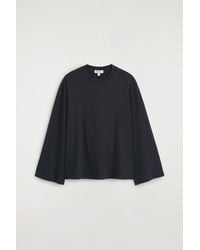 COS - Brushed-Cotton Long-Sleeved T-Shirt - Lyst