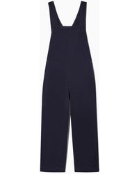 COS - Wrap-back Wide-leg Overalls - Lyst