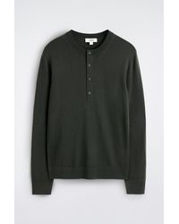 COS - Slim Merino Wool Henley Top - Lyst