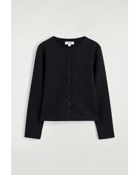 COS - Minimal Jersey Cardigan - Lyst