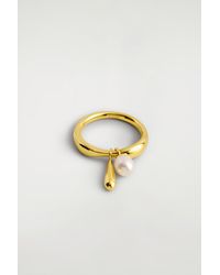 COS - Bague À Breloques Façon Goutte - Lyst