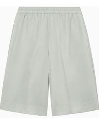 COS - Elasticated Linen-blend Bermuda Shorts - Lyst