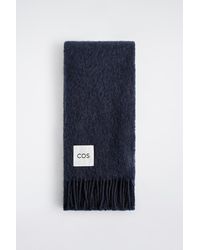 COS - Fringed Mohair Scarf - Lyst