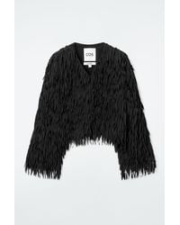 COS - Fringed Bolero Jacket - Lyst