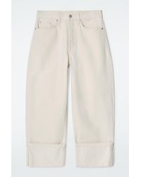 COS - Facade Turn-up Straight-leg Jeans - Lyst