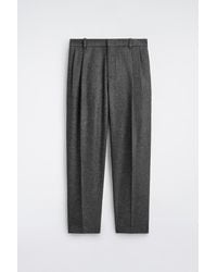 COS - Pleated Wool Relaxed-Fit Straight-Leg Trousers - Lyst