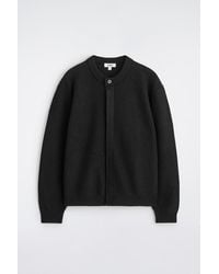 COS - Boiled-Wool Crew-Neck Cardigan - Lyst