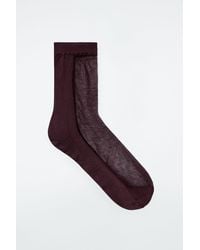 COS - Sheer-panel Socks - Lyst