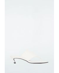 COS - Toe-Post Heeled Sandals - Lyst