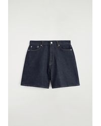 COS - High-Rise Denim Shorts - Lyst