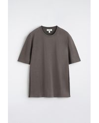 COS - Contrast-Tipped Silk-Cotton T-Shirt - Lyst