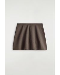 COS - Flared Jersey Mini Skirt - Lyst