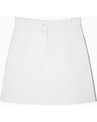 COS - Seersucker A-line Mini Skirt - Lyst