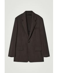 COS - Fluid Lightweight Wool Blazer - Lyst