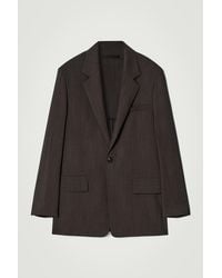 COS - Fluid Lightweight Wool Blazer - Lyst