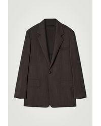 COS - Fluid Lightweight Wool Blazer - Lyst