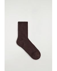 COS - Sparkly Fine Wool Socks - Lyst
