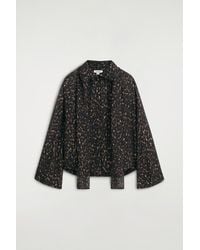 COS - Top Fluido Con Stampa Leopardata E Sciarpa - Lyst
