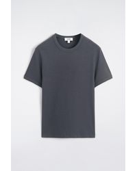 COS - Slim Ribbed Cotton T-Shirt - Lyst
